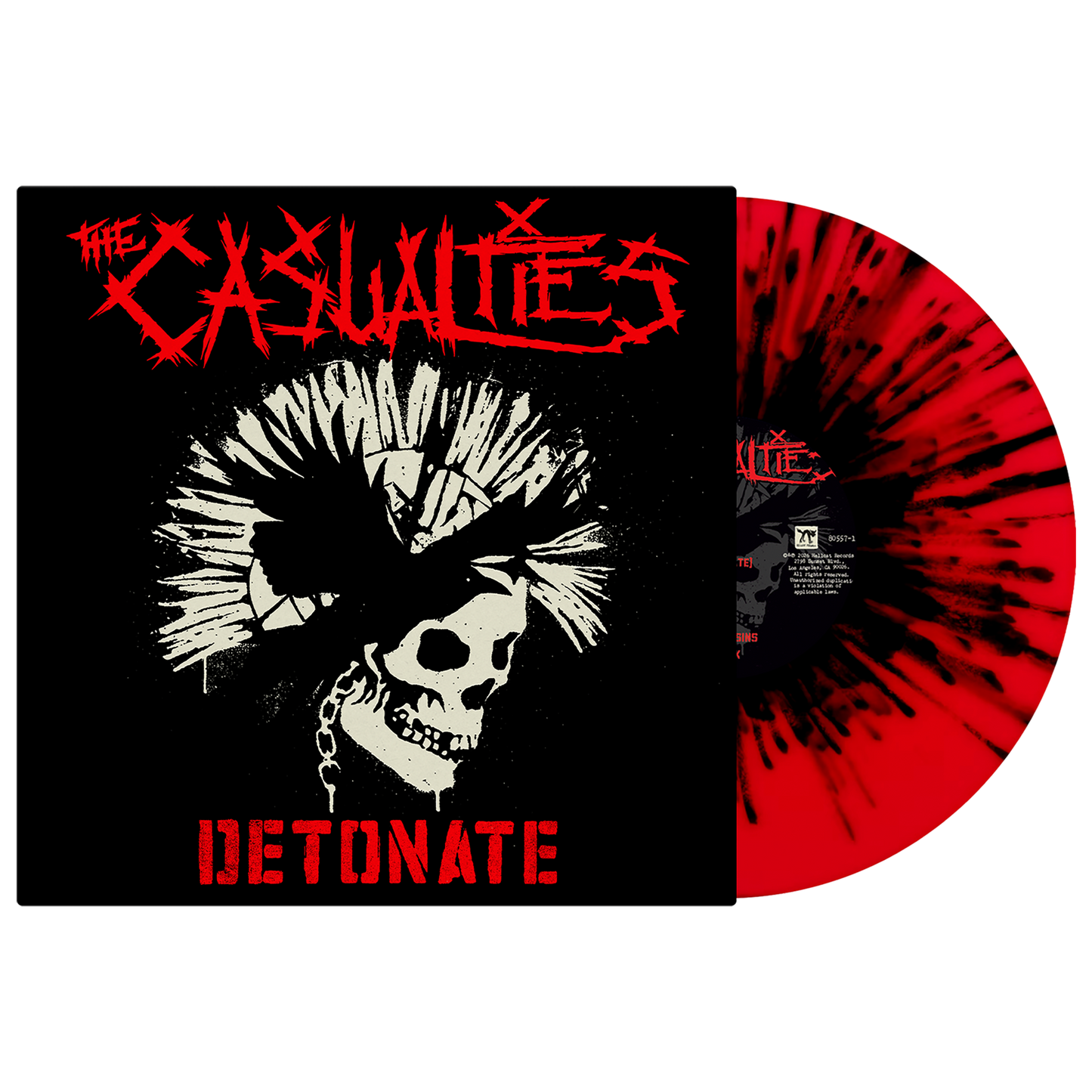 The Casualties (Detonate) Red w/Black Spaltter Vinyl
