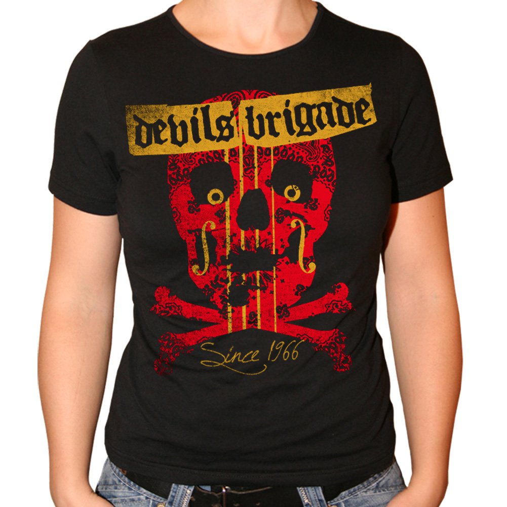 Devils Brigade (Skull Bones) Girl Fitted T-Shirt